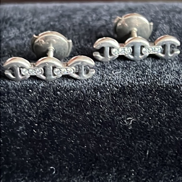 Hoorsenbuhs sterling earrings toggle with diamonds - Picture 7 of 16